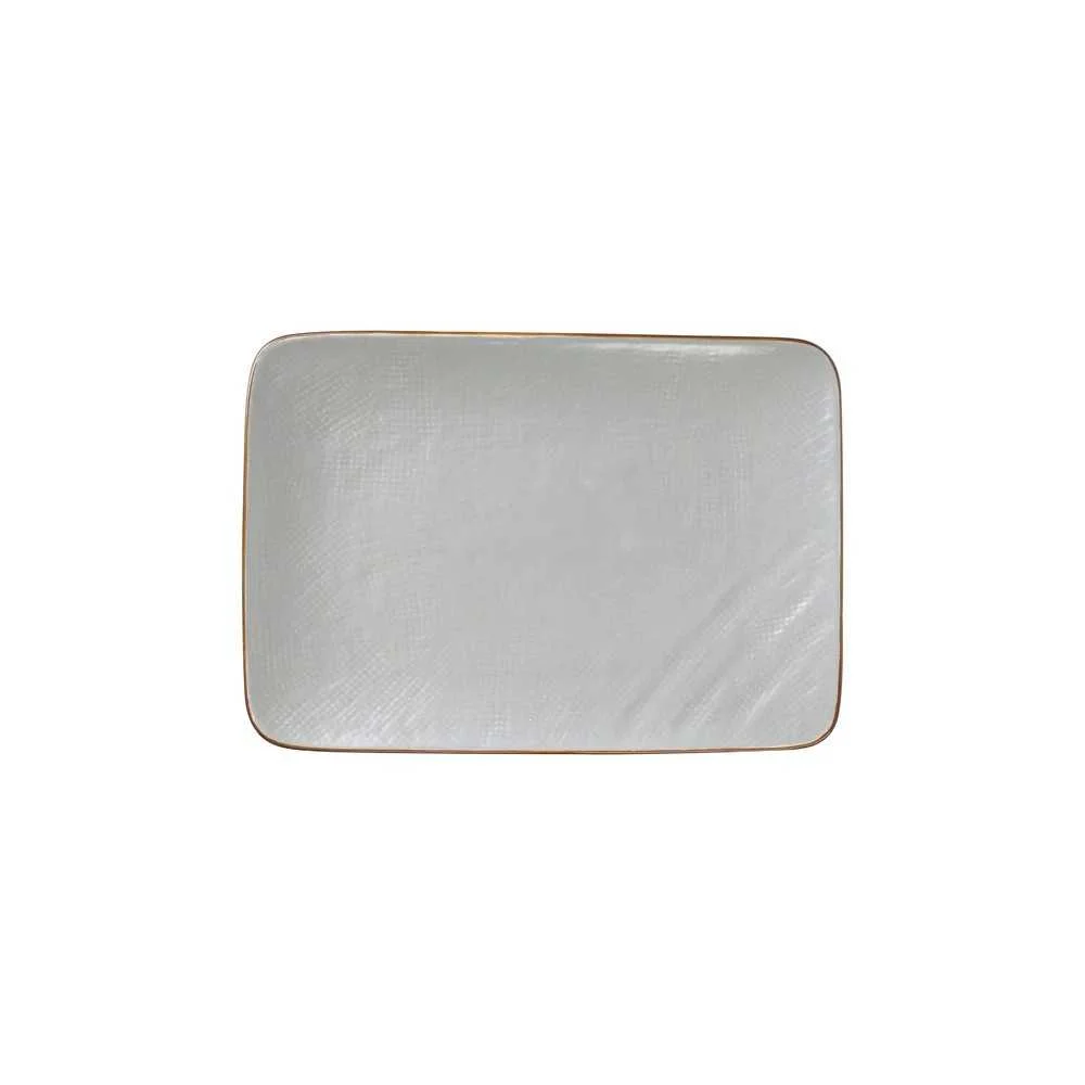 Piatto Rettangolare Mediterraneo Fango 27x19,5 cm