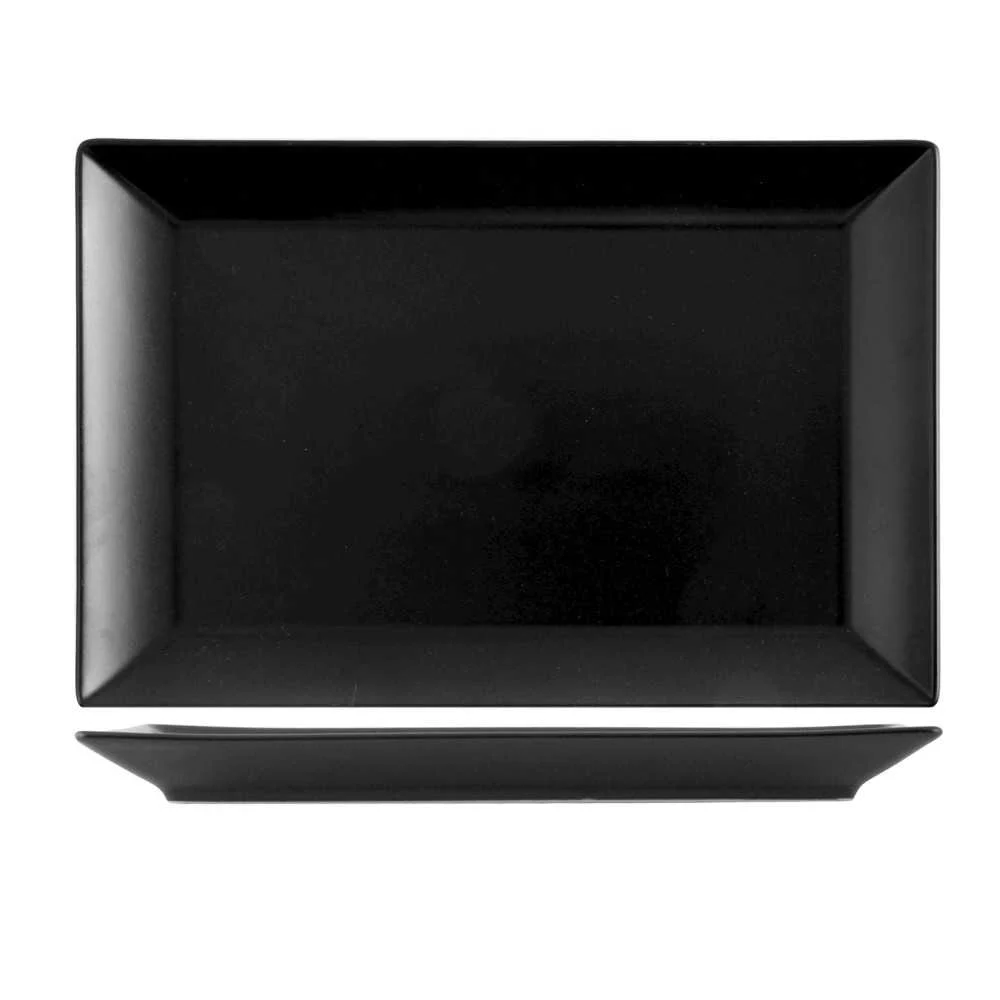 Piatto Rettangolare Osaka in Stoneware 30x20 cm – Nero