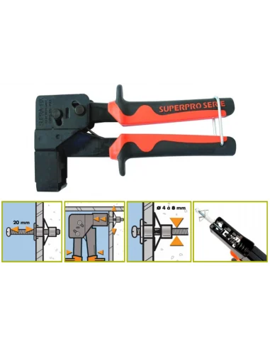 Pinza per tassello a gabbia professionale