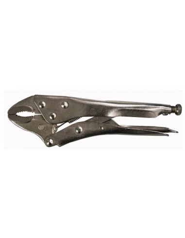 Pinza regolabile autobloccante con ganasce concave