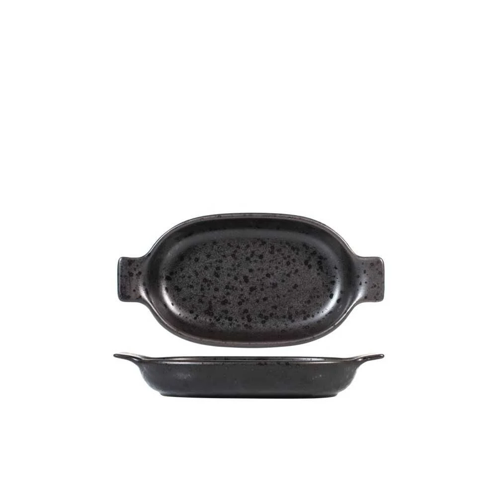 Pirofila Ovale in Stoneware Nera da Forno