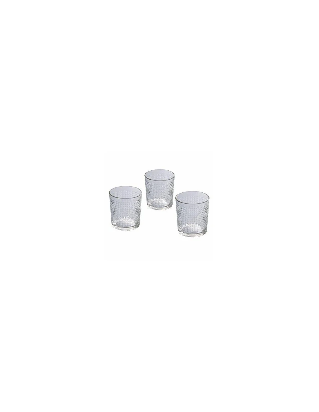 PIXEL SET 3 BICCHIERI VETRO 265ML