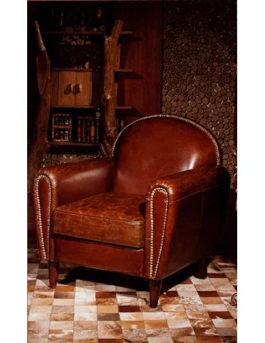 Poltrona Boyle in Cuoio