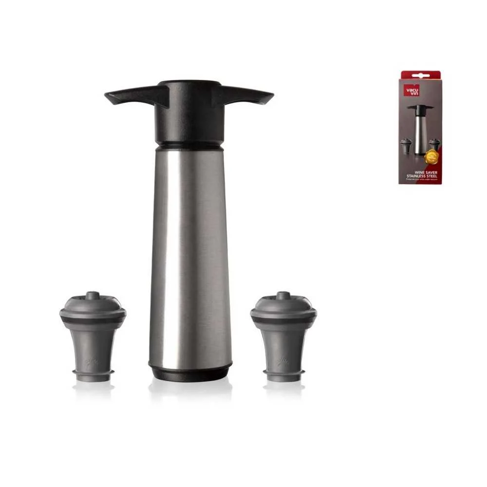 Pompa sottovuoto VacuVin con 2 tappi
