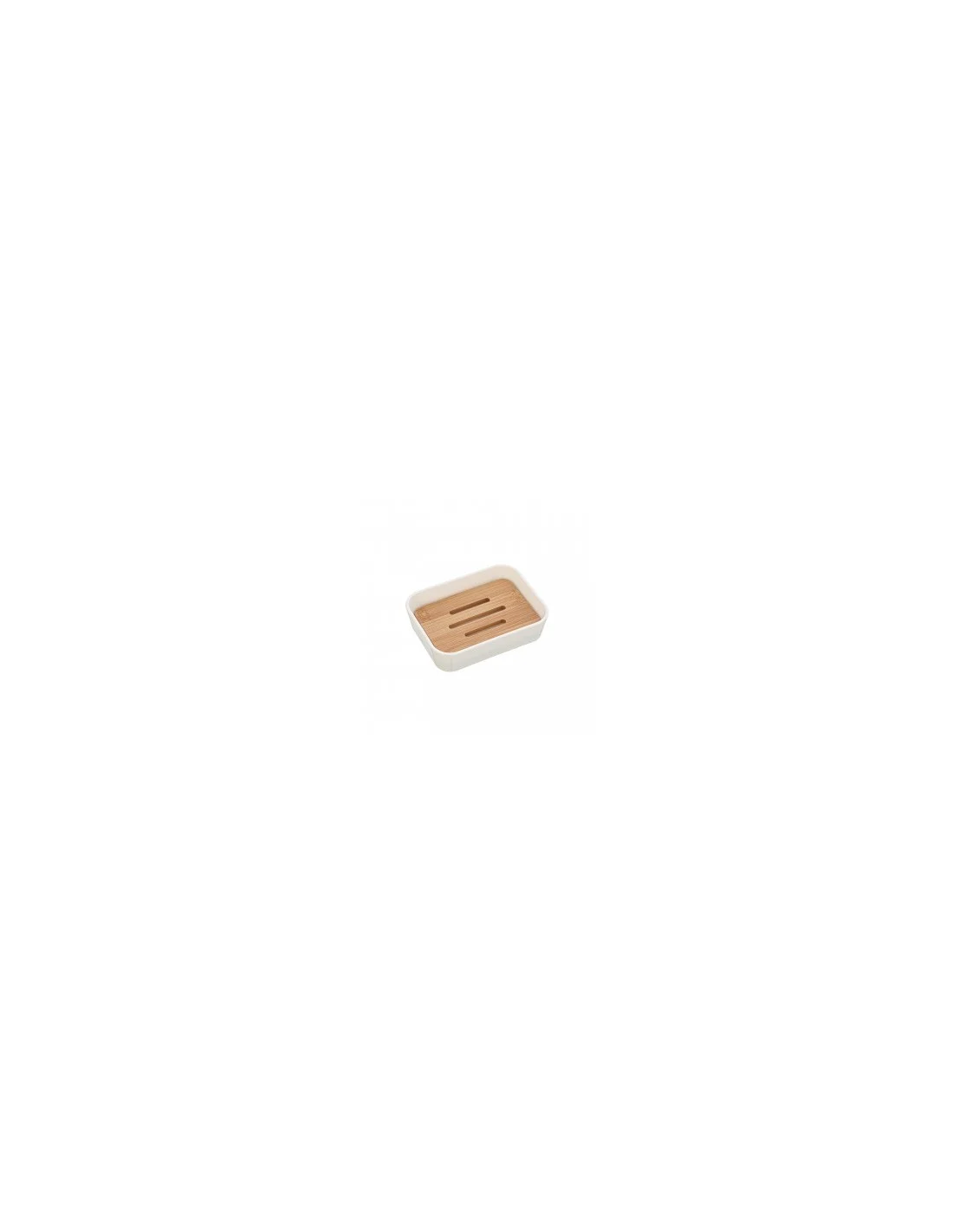 PORTA SAPONE BIANCO BAMBOO