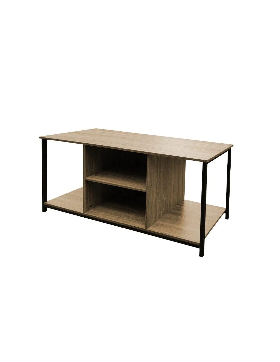 MOBILE PORTA TV INDUSTRIAL 120X40X65H QUERCIA