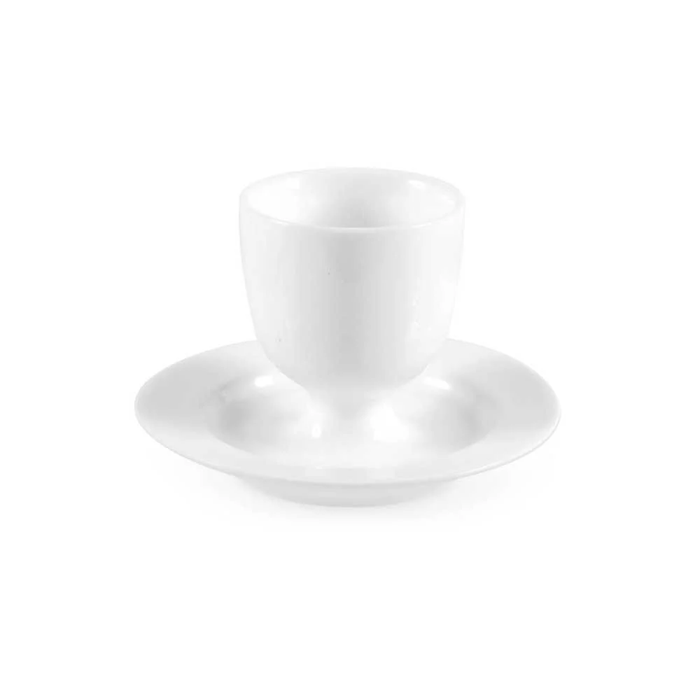 Porta Uovo in Porcellana Bianca 10 cm – Eleganza a Tavola