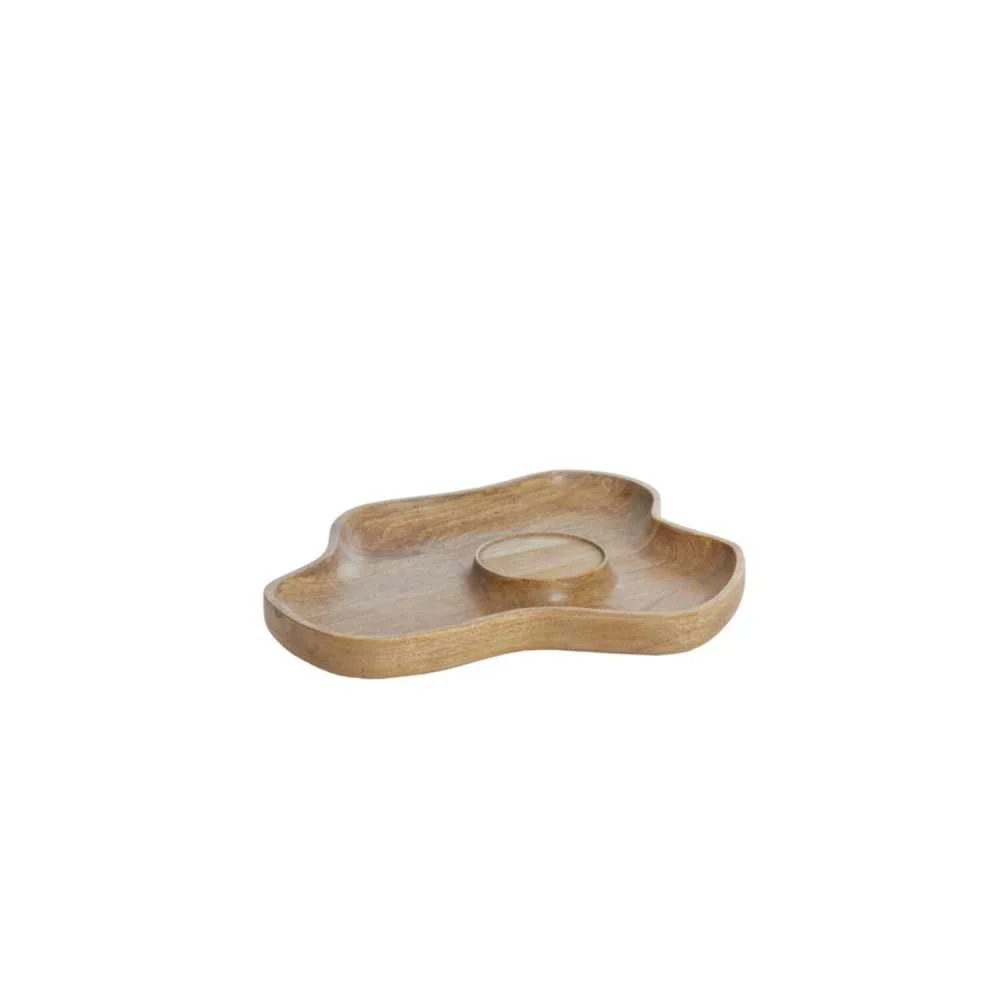 Portacandele COJA Legno Naturale 38,5x31x4 cm