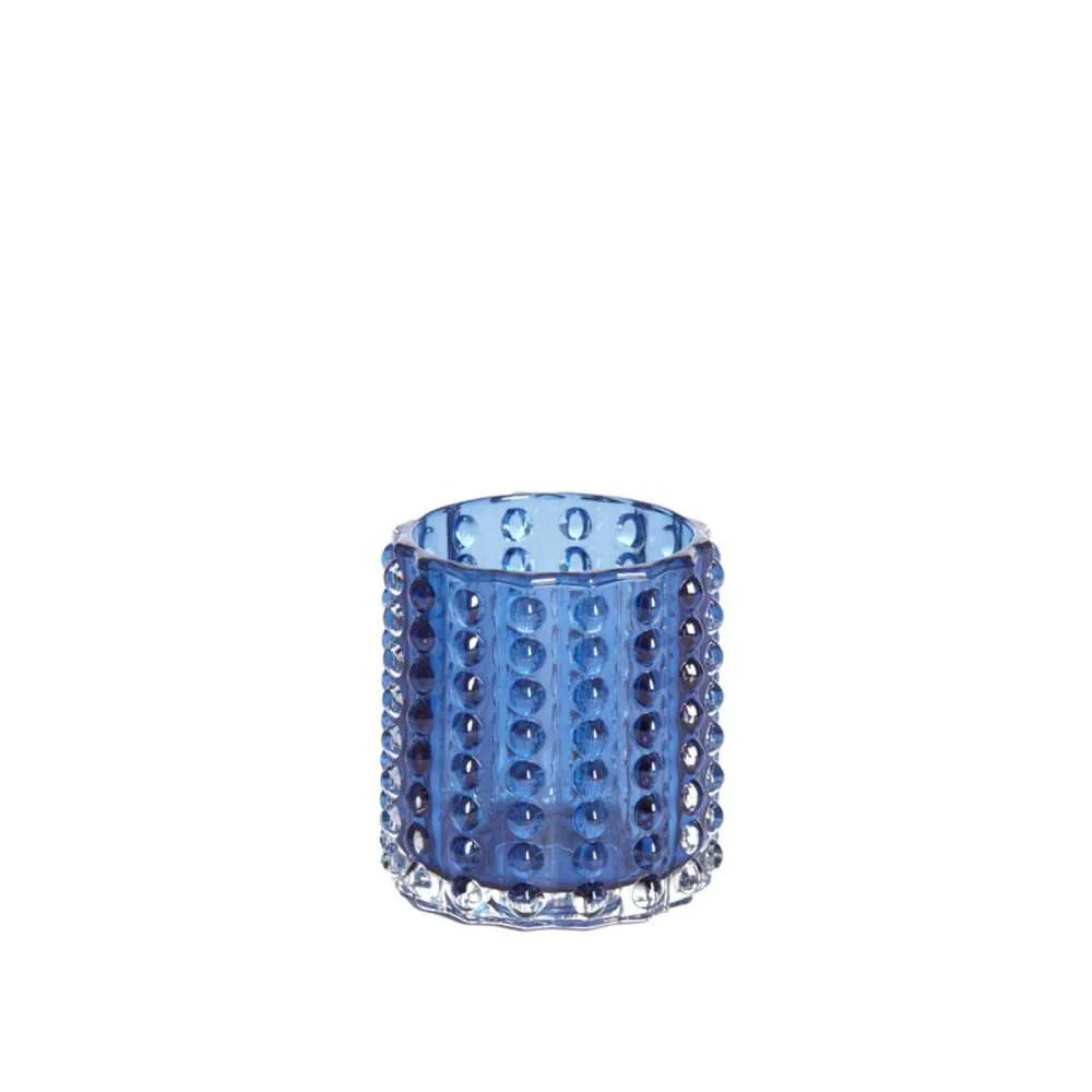 Portacandele di Design BUBLINA Blu Scuro Ø9,5x10 cm