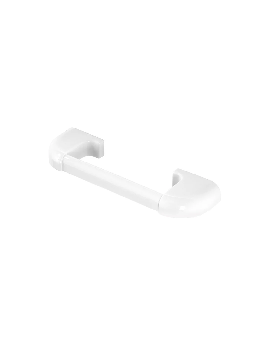 PORTASCIUGAMANI IN ABS BIANCO 30 CM CON DOPPIO FISSAGGIO