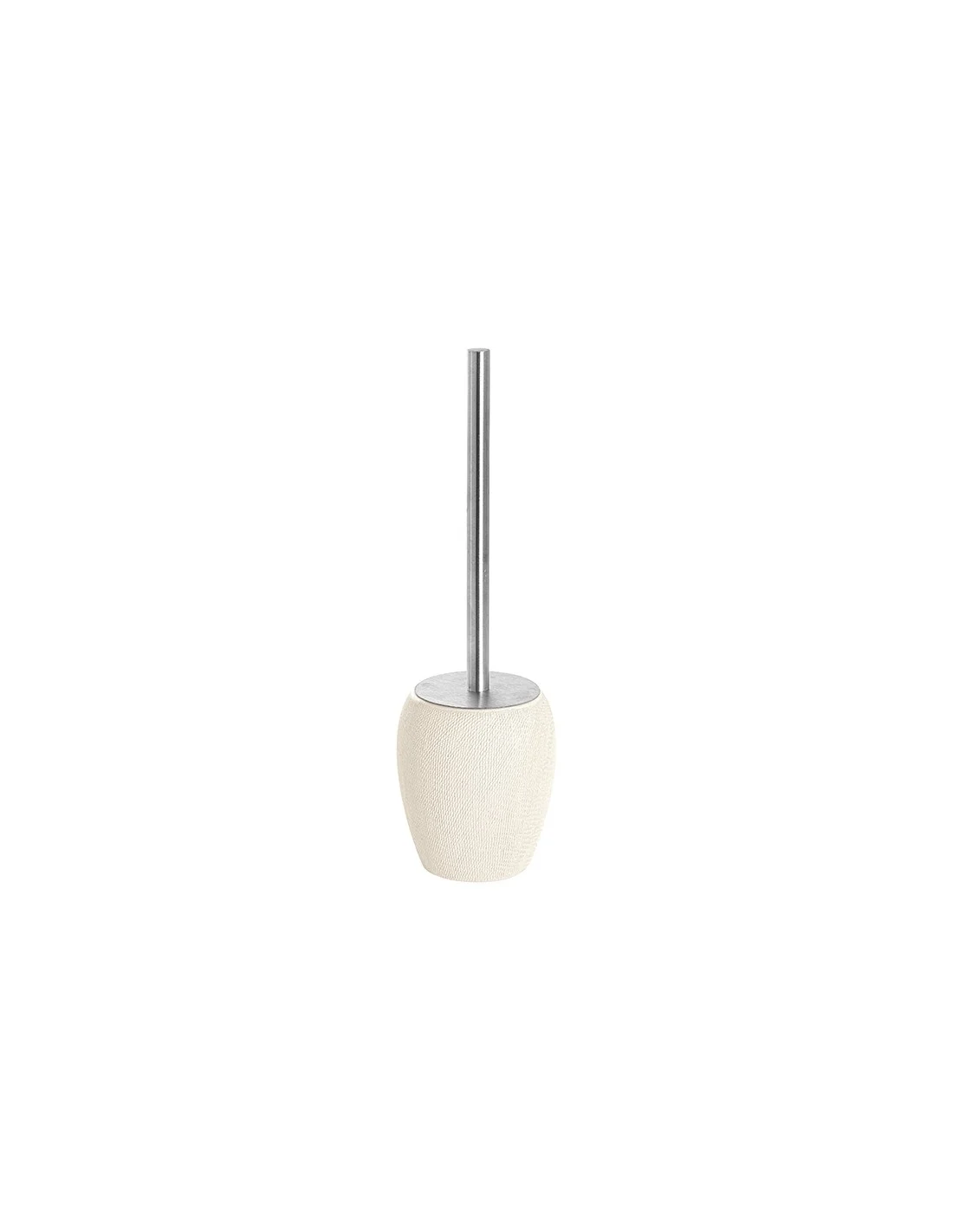 PORTASCOPINO IN CERAMICA E ACCIAIO BIANCO