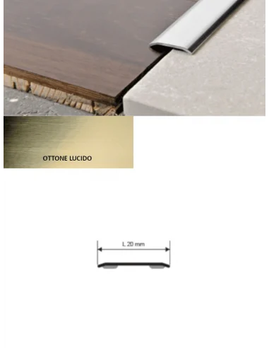 PROPLATE 20 OTTONE LUCIDO (ADESIVO)