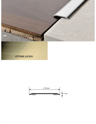 PROPLATE 30 OTTONE LUCIDO (ADESIVO)