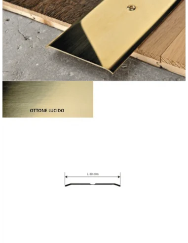 PROPLATE 30 OTTONE LUCIDO (CON FORI)