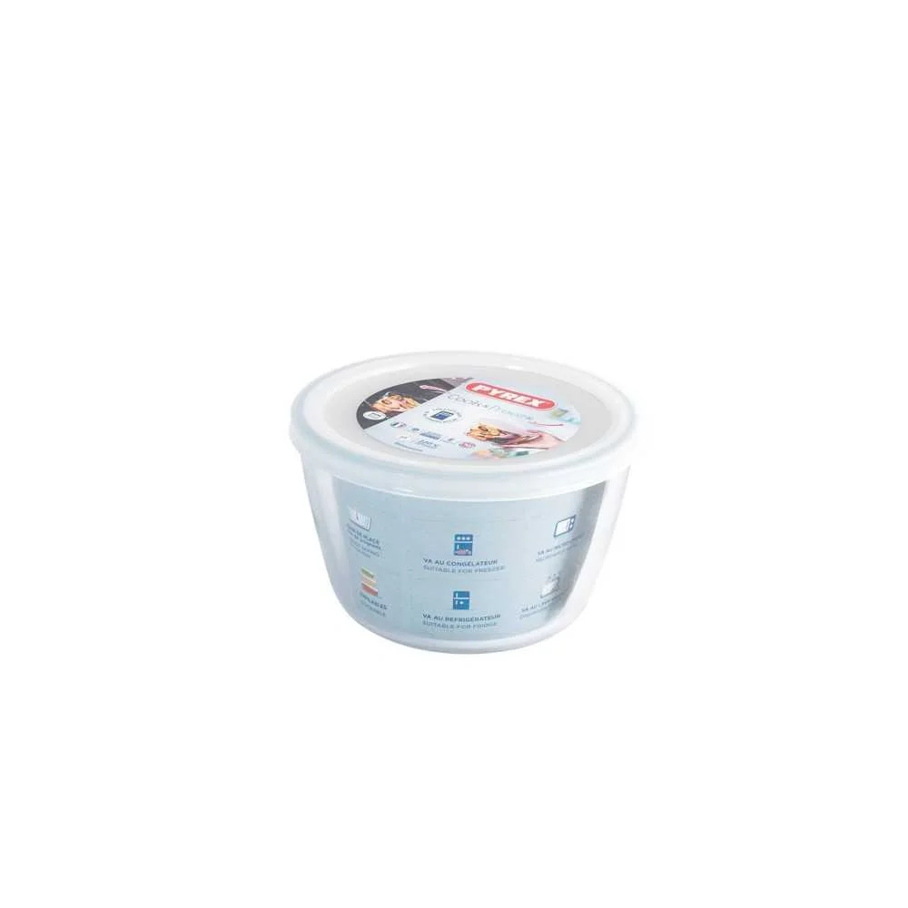 Pyrex Cook&Freeze Contenitore con Coperchio – 1,1 L (ø 15 cm)