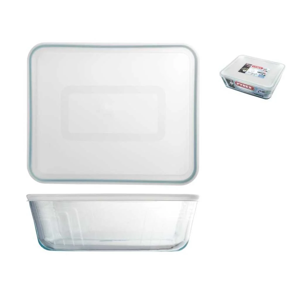 Pyrex Cook&Freeze Contenitore Rettangolare con Coperchio – 4,2 L