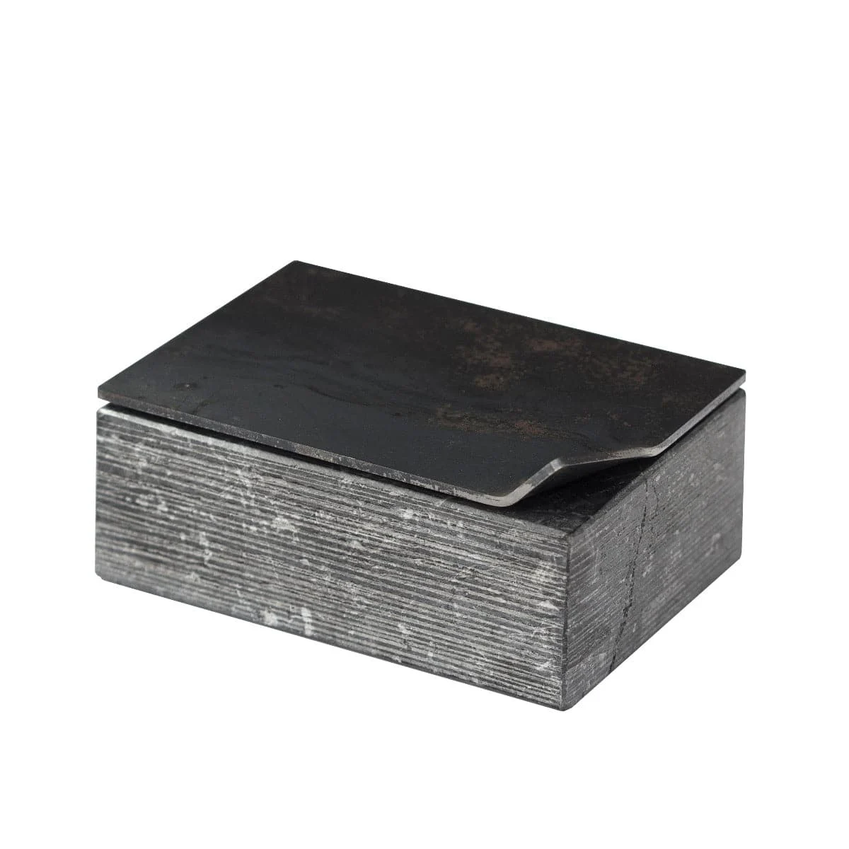 Contenitore in Marmo RACCONTI RACCOLTI Nero