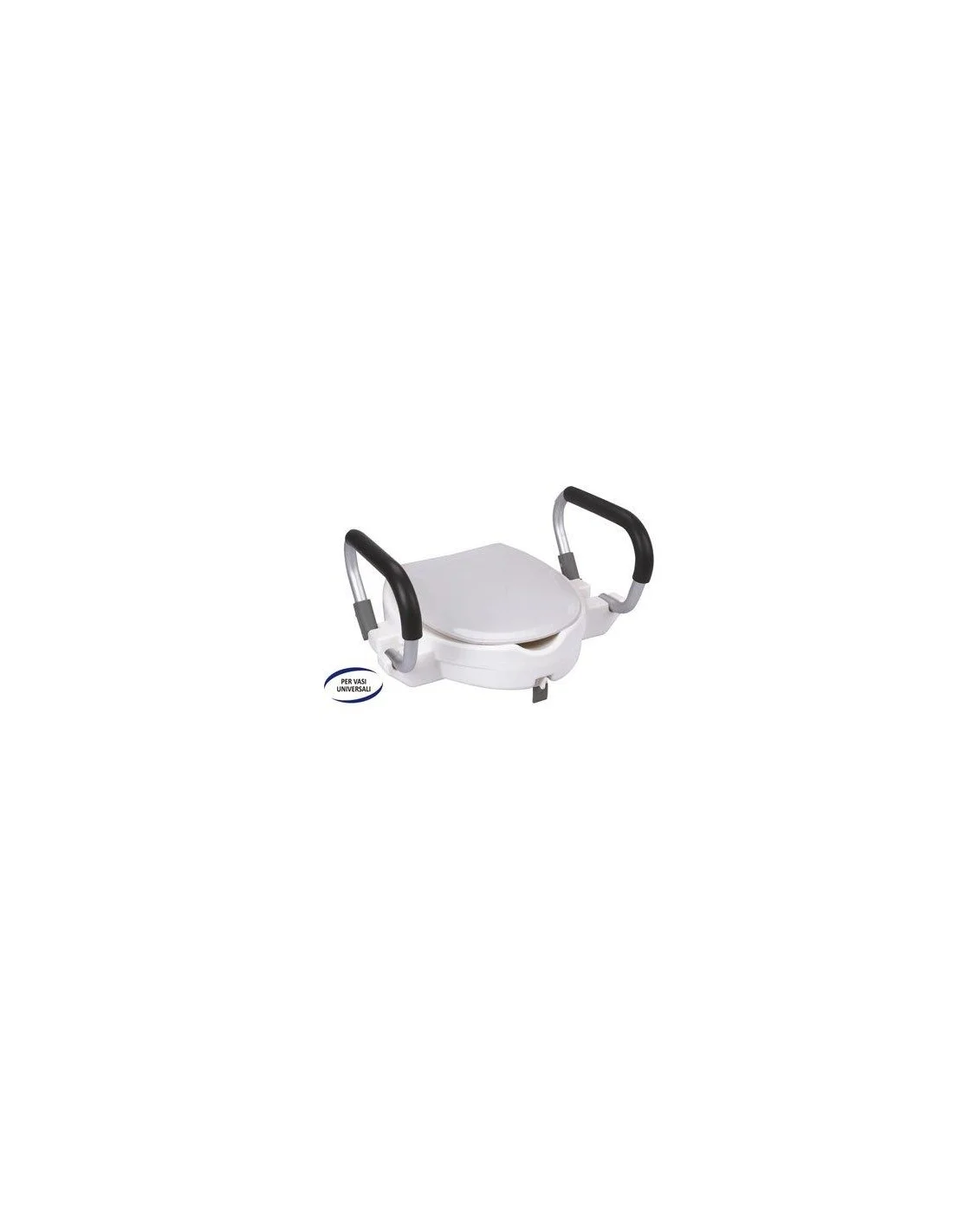 RIALZO WC COMFORT CON MANIGLIE SOSTEGNO