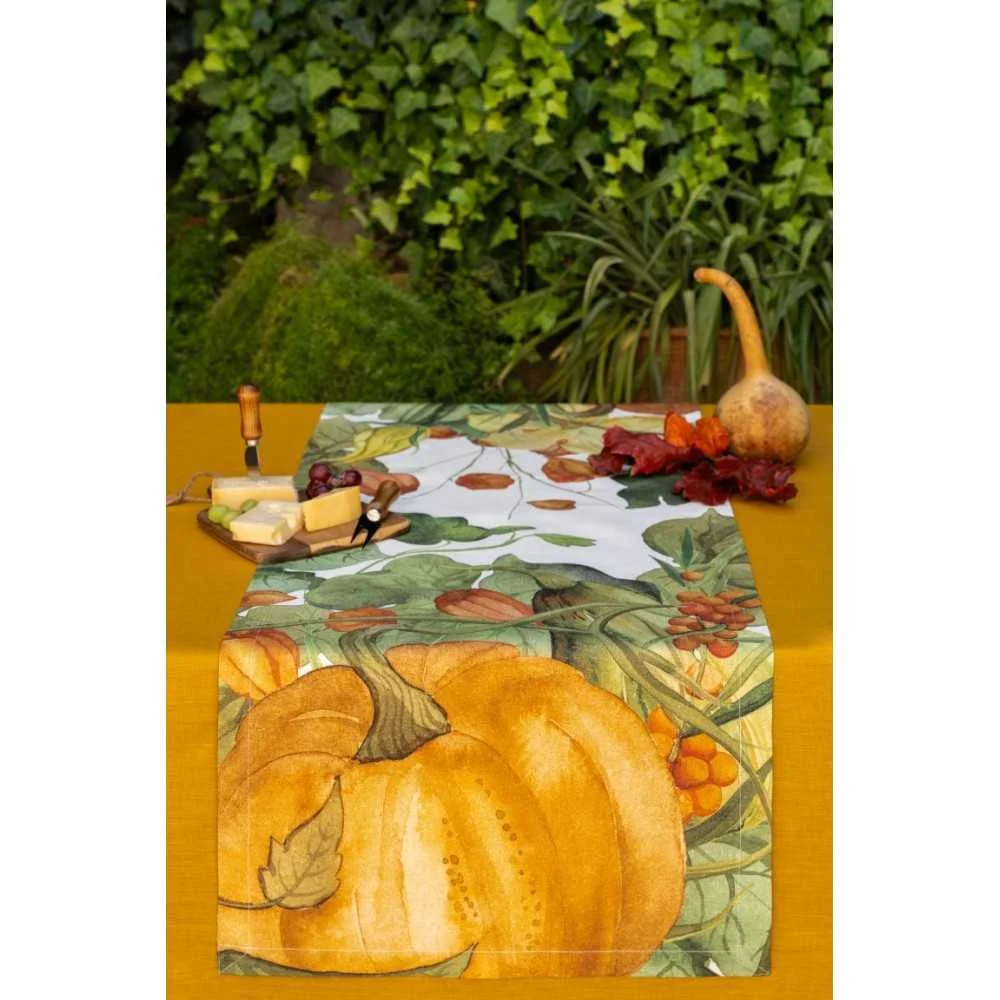 Runner da Tavola 50x150 cm in Lino – Design Potirons Naturale