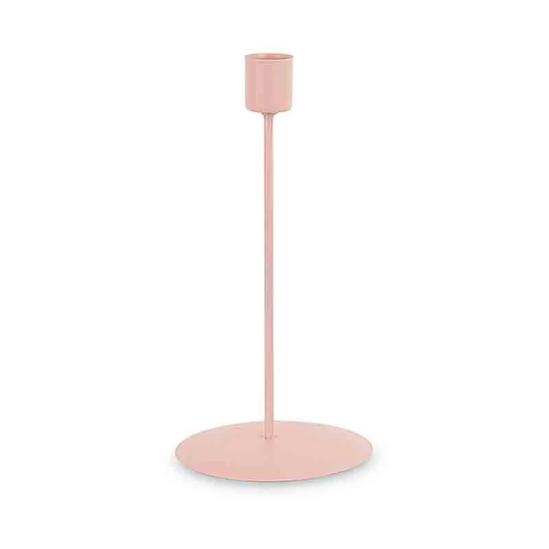 Tono Su Tono Candelabro Metallo Rosa