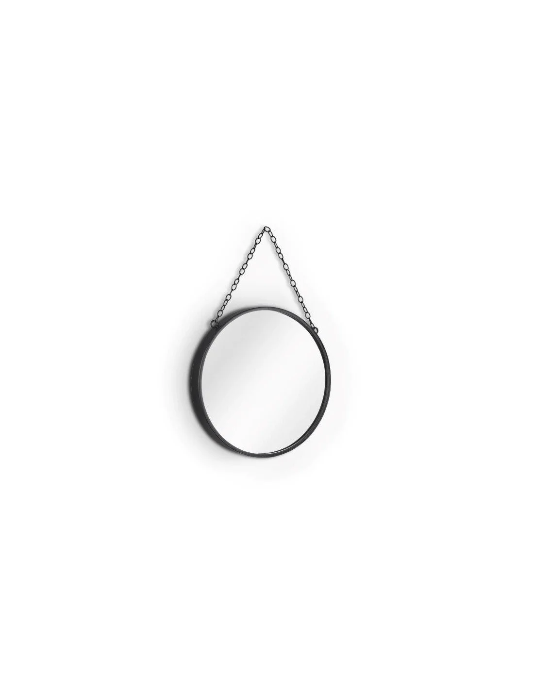 SABINE SPECCHIO DA PARETE CON CORNICE LISCIA CON CATENELLA 25,5CM