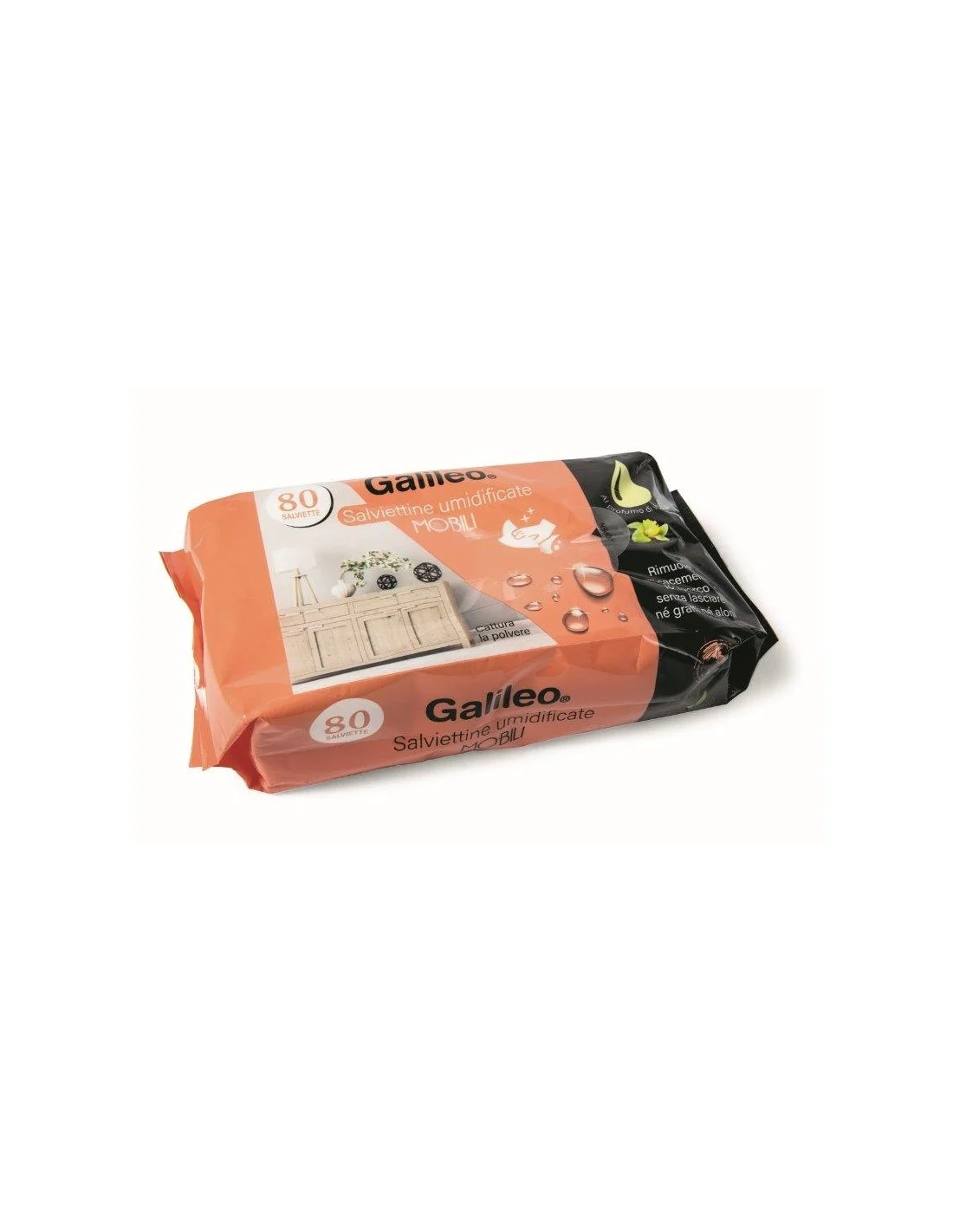 SALVIETTINE MOBILI SET 80PZ VANIGLIA