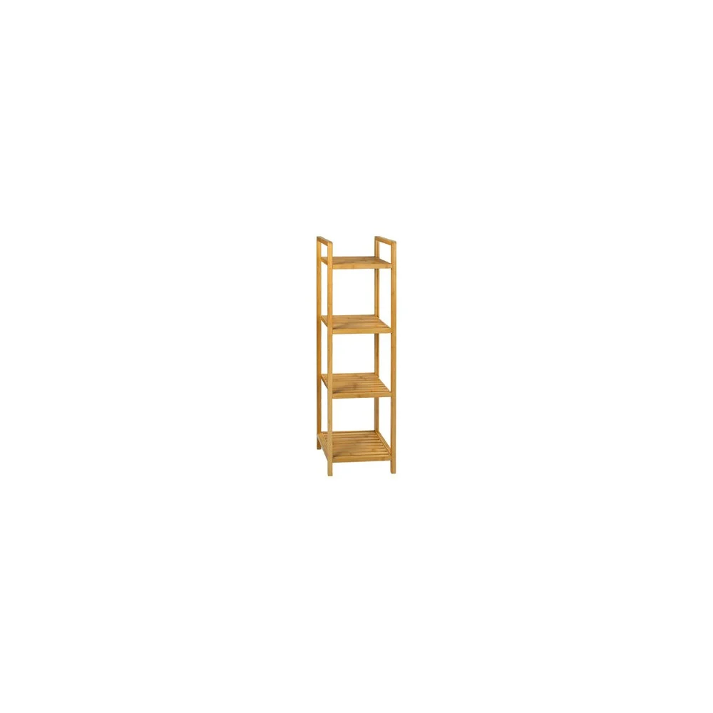 Scaffale 4 ripiani in bambu' cm30,5x30,5x104h