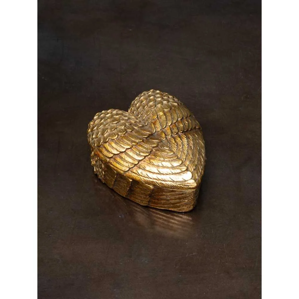 Scatola Ali Oro Elegante 10,5x12 cm