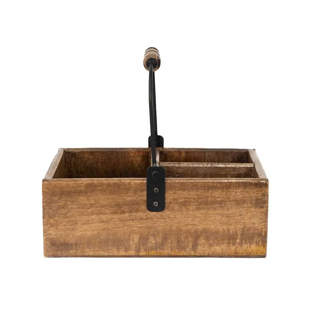 Scatola Archivio in Legno Marrone 27x18x12 25 cm