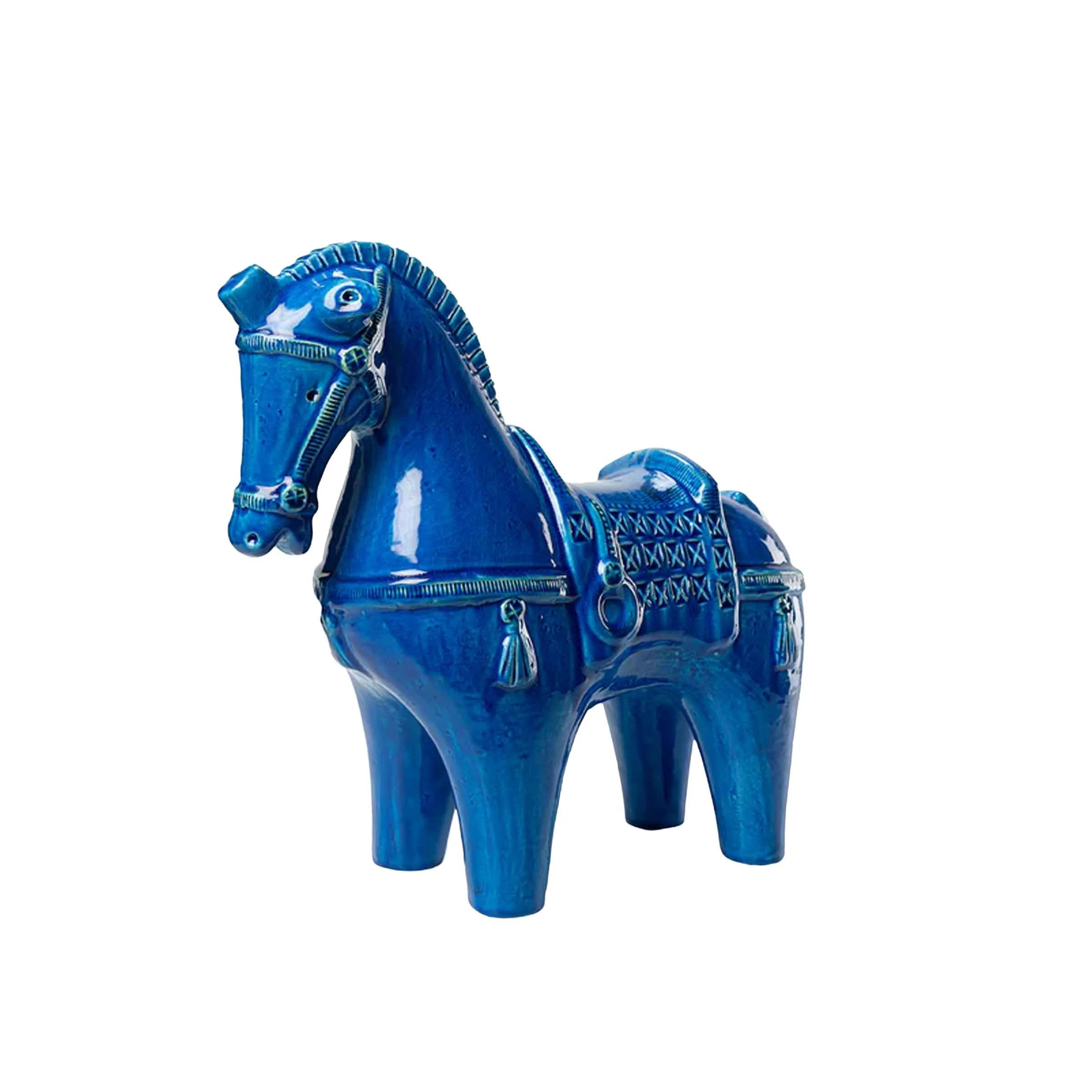Scultura in ceramica FIGURA DI CAVALLO di Aldo Londi per Bitossi Ceramiche