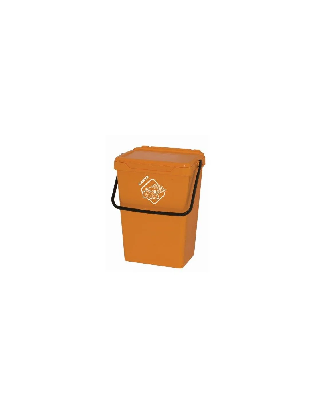 SECCHIO CON COPERCHIO GIALLO LT35