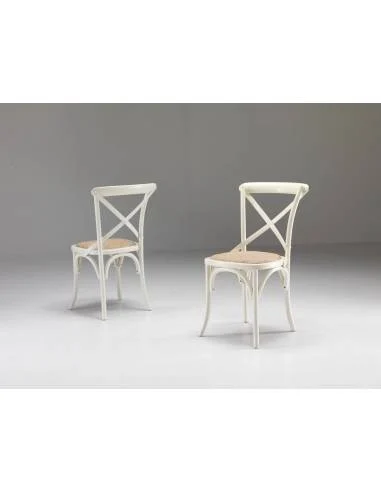Sedia Cross Bianco Antico