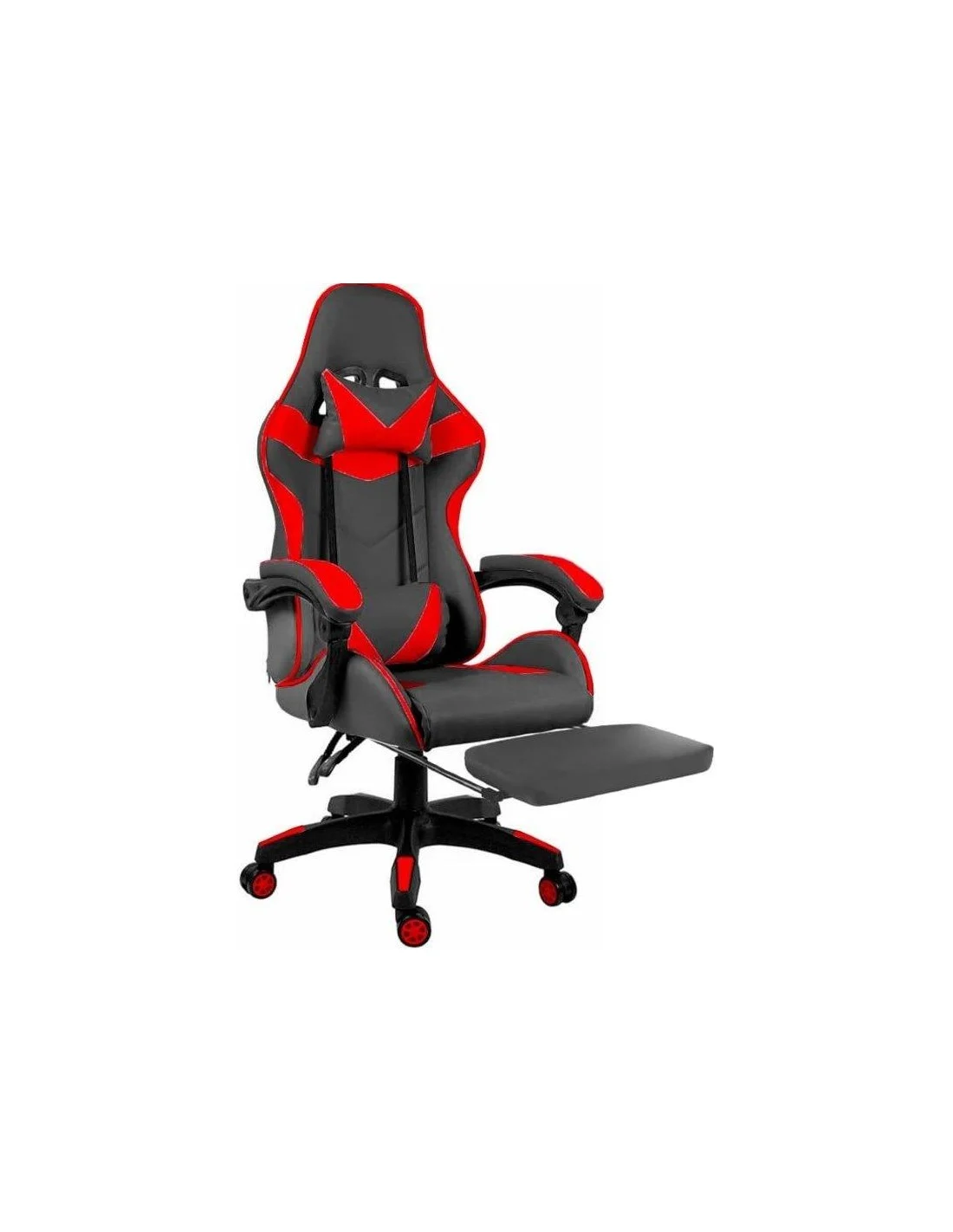 SEDIA GAMING HOBART NERO/ROSSO
