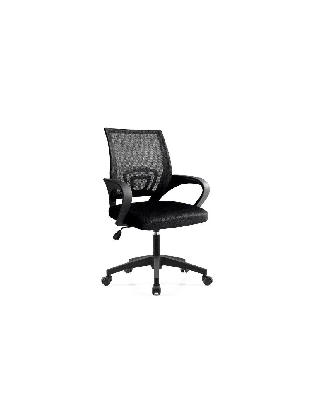 SEDIA DA UFFICIO "SWAN" REGOLABILE CON SCHIENALE ERGONOMICO NERO
