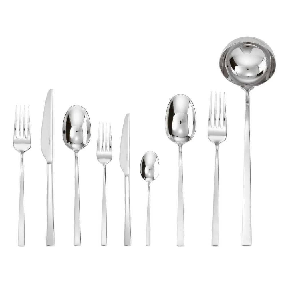 Servizio Posate 75 Pezzi Linea Q Acciaio Inox 18 10 Manico Cavo Orfèvre Sambonet