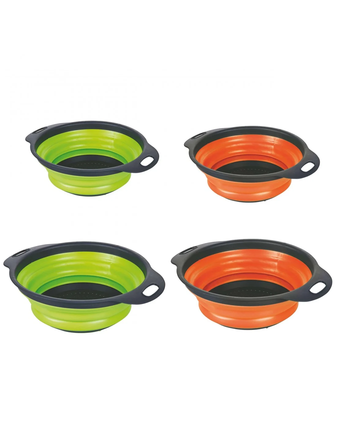 SET 2 COLAPASTA TONDI PIEGHEV. 25X20 29.5X24 2 COLORI ASSORTITI
