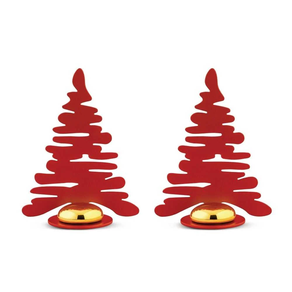 Set 2 Segnaposto Barkplace Tree Alessi in Acciaio colorato