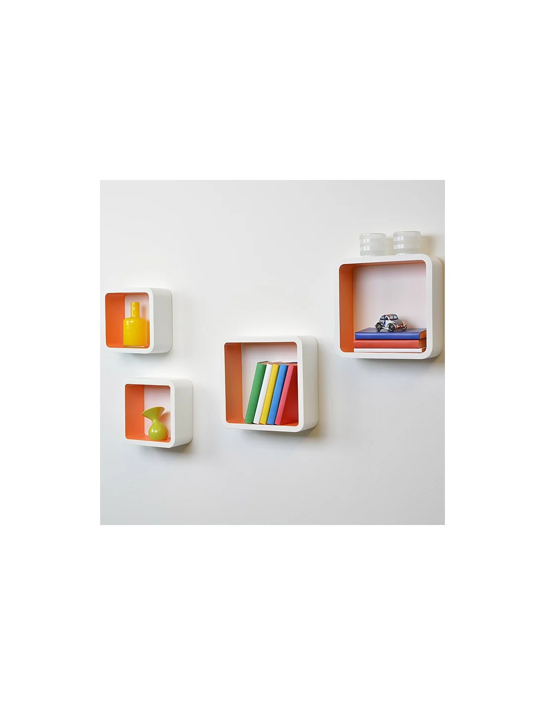 SET 2 MENSOLE QUADRATE E STONDATE