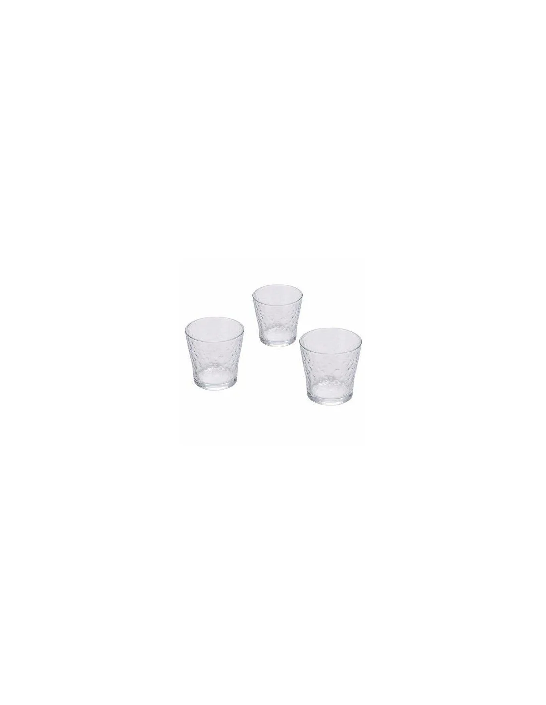 SET 3 BICCHIERI VETRO BUBBLE 290ML
