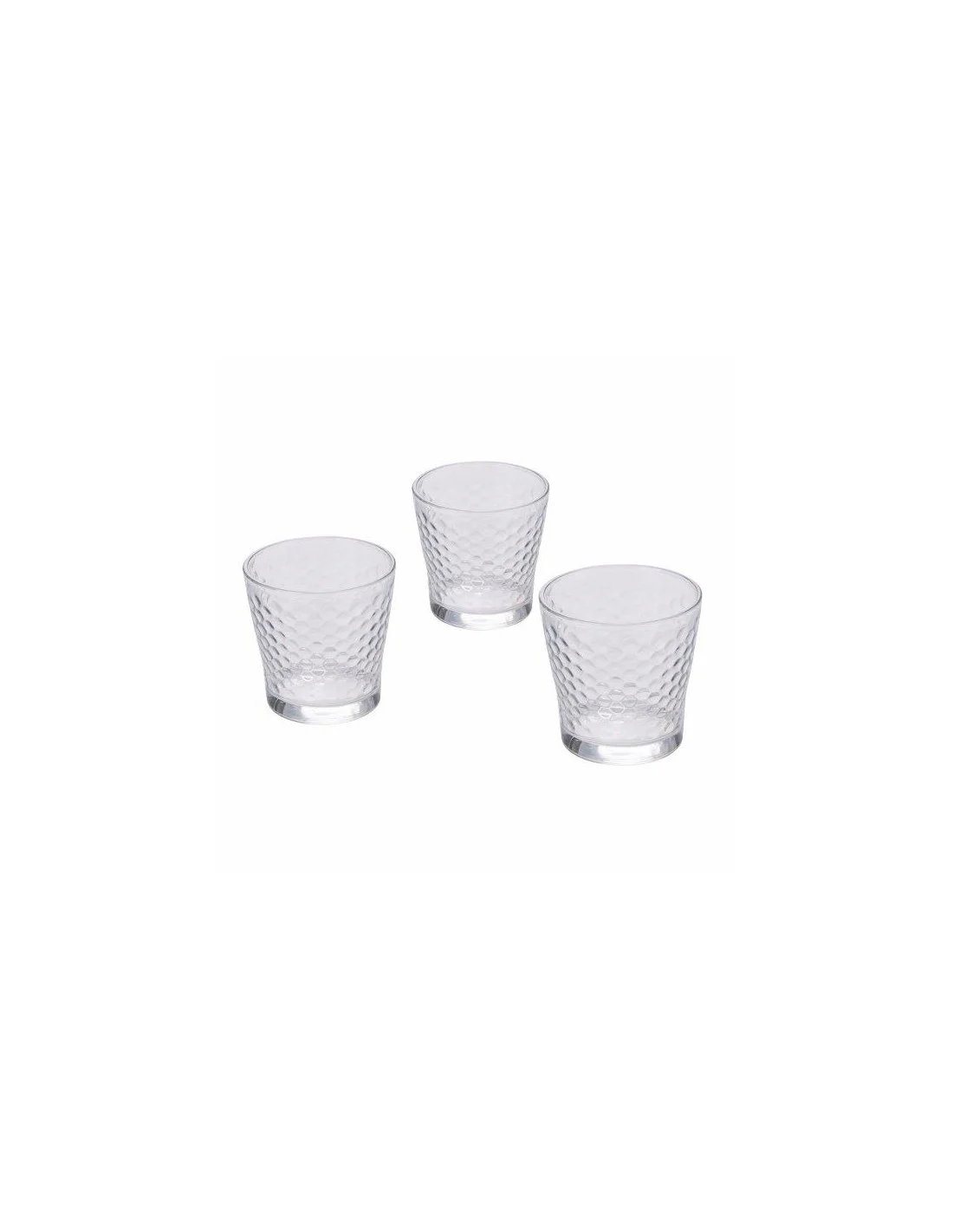 SET 3 BICCHIERI VETRO HONEY 290ML