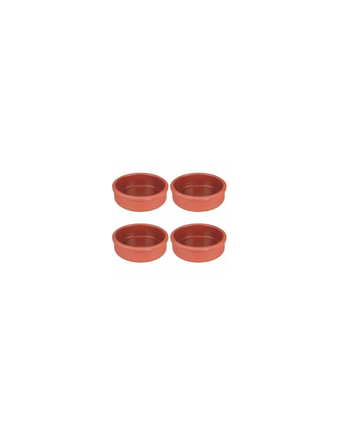 SET 4 CIOTOLE IN TERRACOTTA 15X5CM