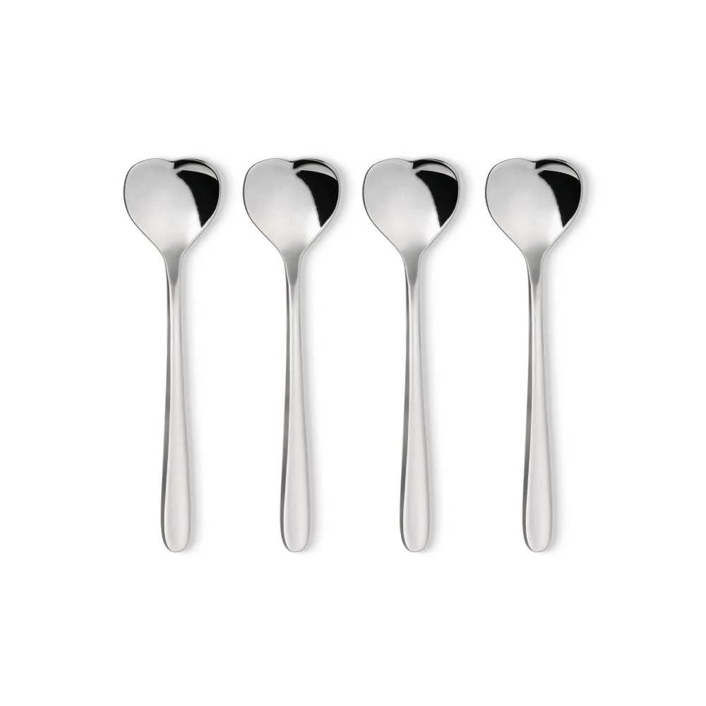 Set 4 Cucchiaini da Caffè Cuore MMI08 Alessi