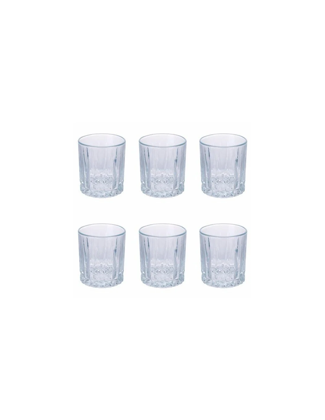 SET 6 BICCHIERI 325ML EFFETTO STALAGMITE