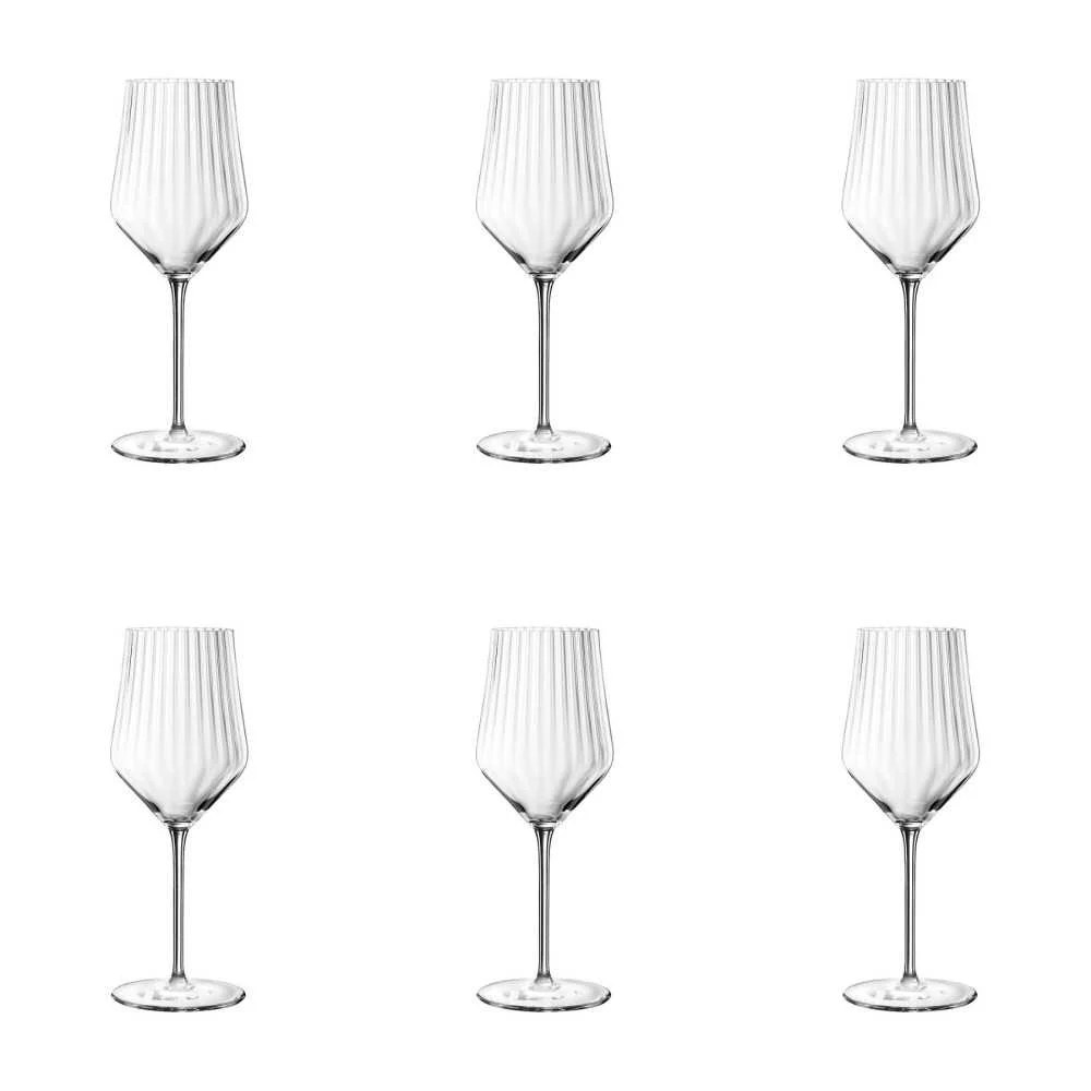 Set 6 Bicchieri da Vino Bianco Cristallo 490 ml