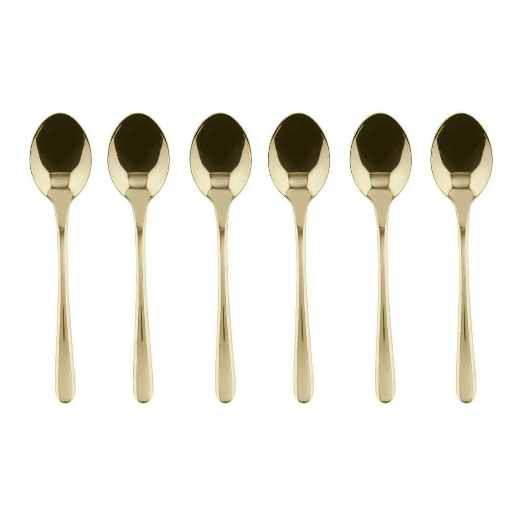 Set 6 Cucchiaini da Caffè Espresso 12 cm Champagne PVD "Taste"  Sambonet