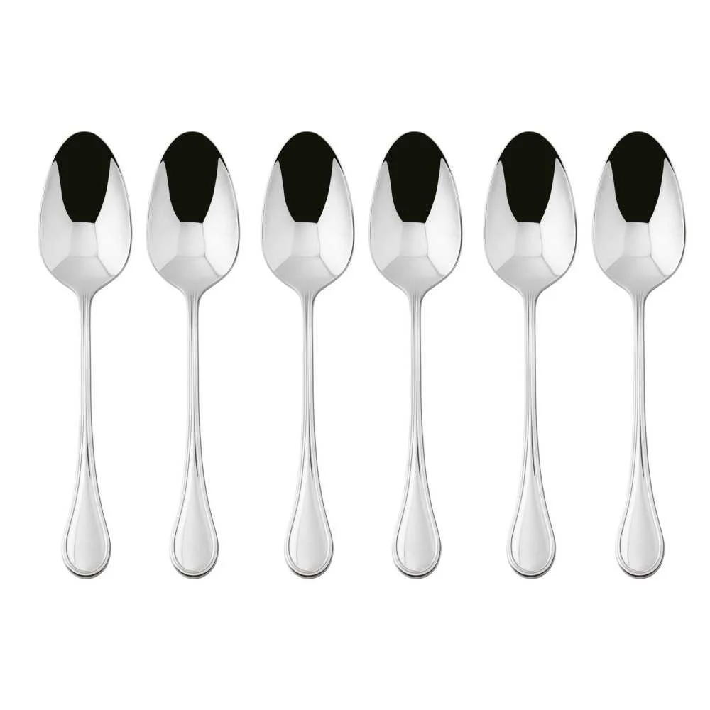 Set 6 Cucchiaini da Caffè Espresso Royal Sambonet – Acciaio Inox 18 10, Spessore 3 mm