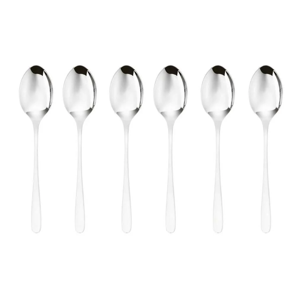 Set 6 Cucchiaini da Caffè Espresso Taste Sambonet – Acciaio Inox 18 10, 14,5 cm