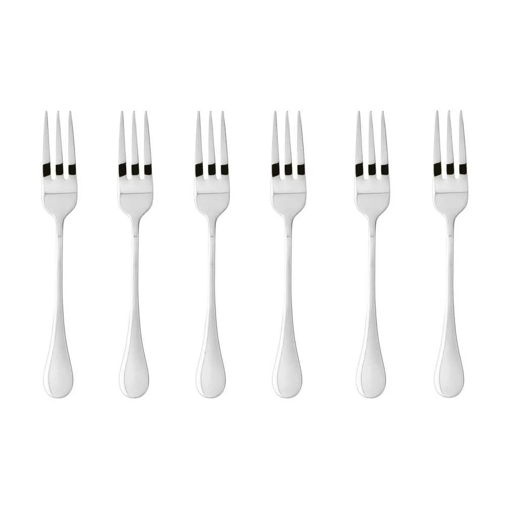 Set 6 Forchettine Dolci Bloom Sambonet – Acciaio Inox Lucidato a Specchio