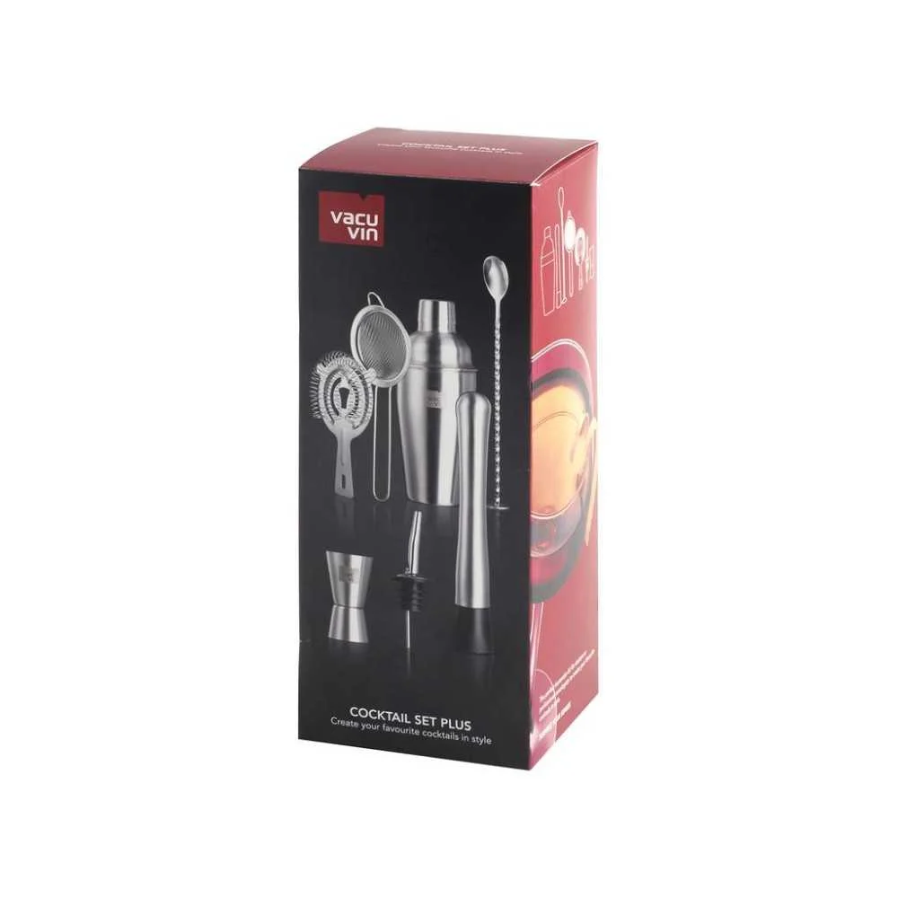 Set 7 pezzi Cocktail Plus Vacu Vin: L’arte del cocktail a casa