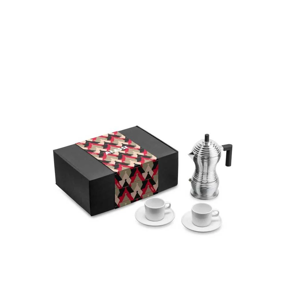 Set Caffè Alessi & Coffee  Caffettiera Pulcina + Tazze